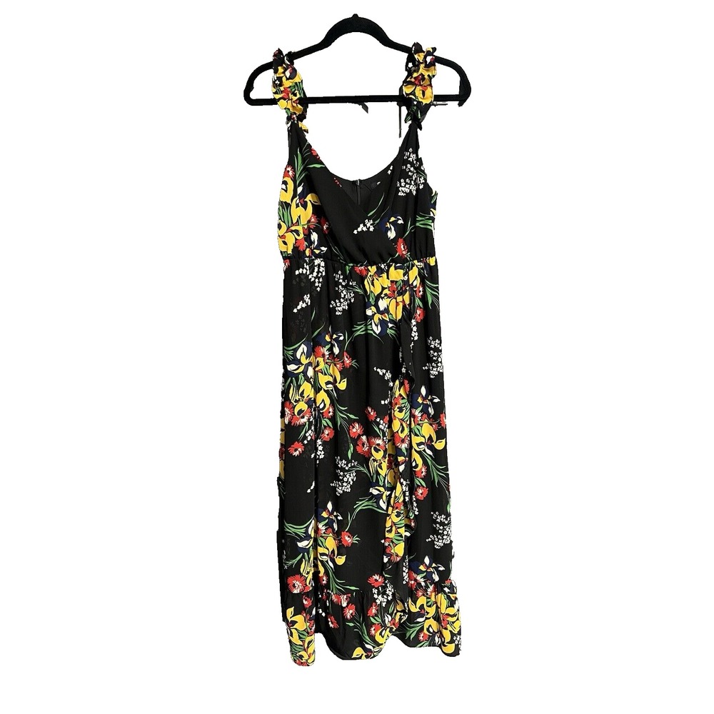 Madewell Dress Ruffle-Strap Wrap Floral size‎ 4 CottageCore Feminine Pretty Chic